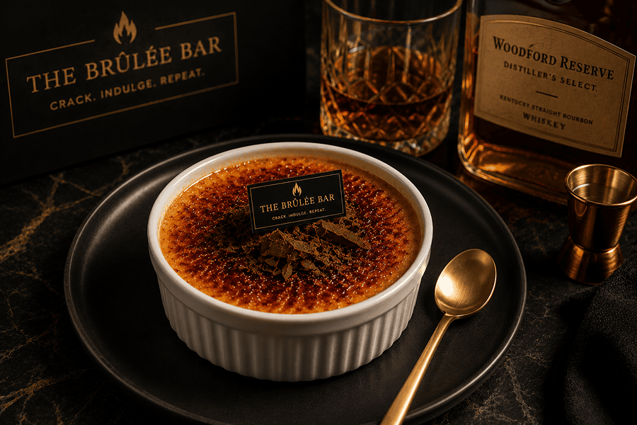Dessert with whiskey